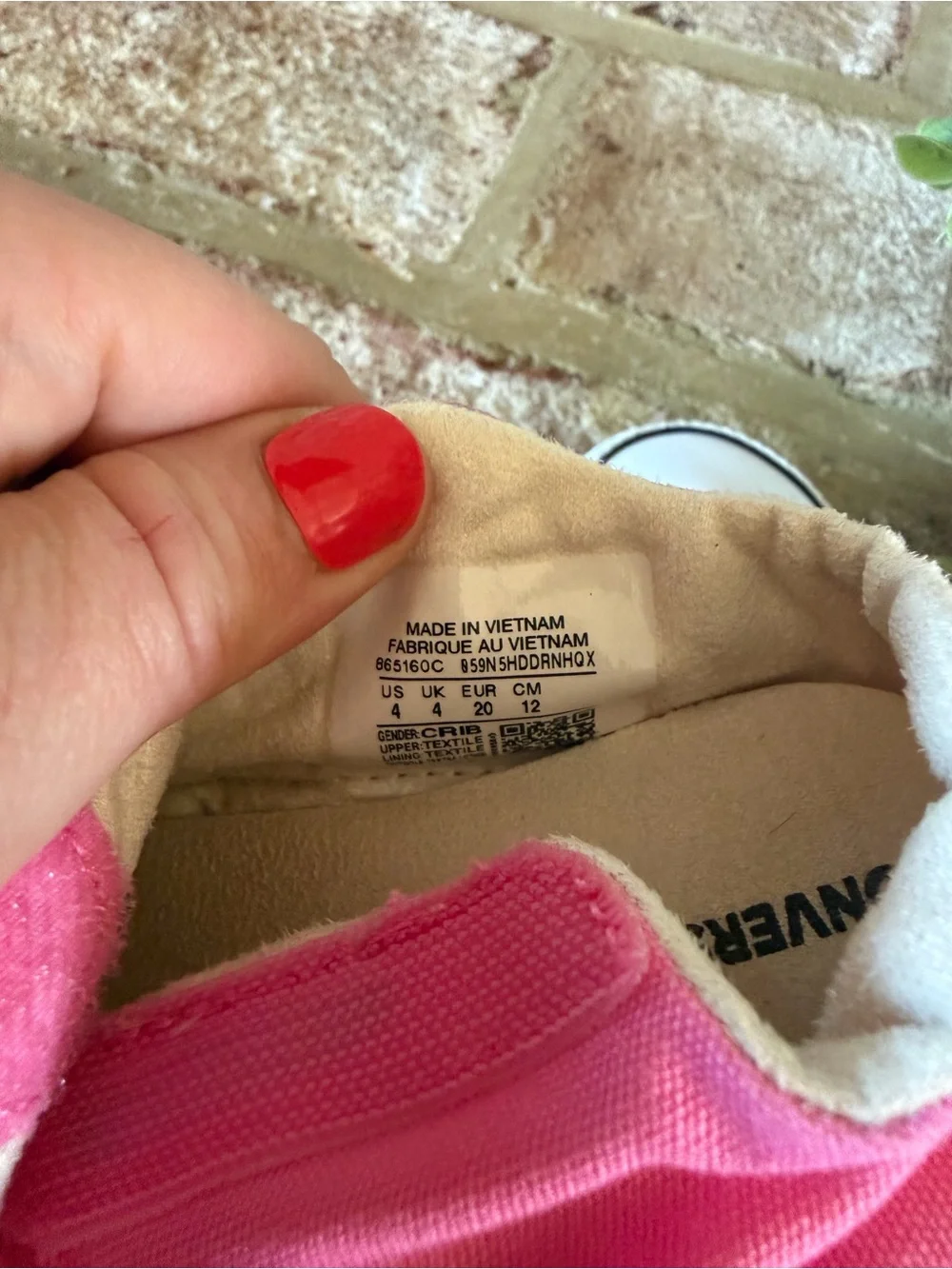 Converse | Pink Canvas Kids Sneakers with White Laces